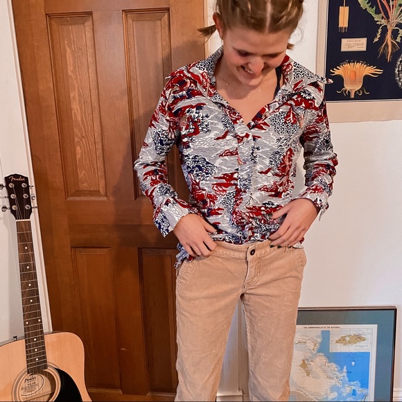 Japanese pattern button up - Picture 2 of 6